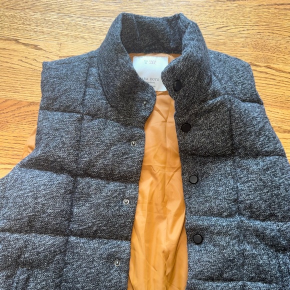 Zara Boys' Gray Puffer Jacket Outerwear, Size 11/12 - Picture 6 of 12